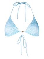 Versace haut de bikini à imprimé baroque - Bleu - thumbnail