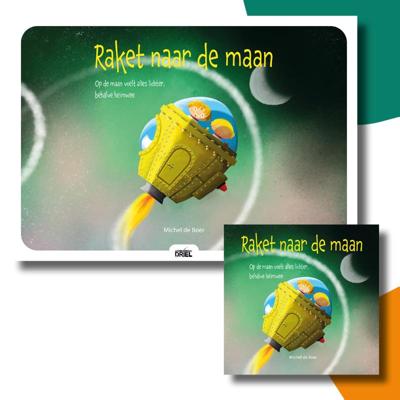 Raket naar de maan kamishibai vertelplaten + boek (Paperback)