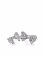 David Morris bague Beaux Double en or blanc 18ct ornée de diamants - Argent