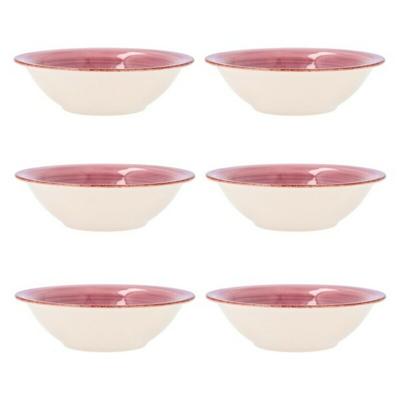 Kom Quid Vita Roze Keramisch 6 Stuks (18 cm)