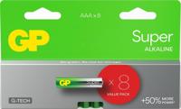 GP 8-multipack AAA Batterij Alkaline LR03 24A