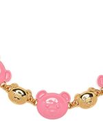 Moschino collier Teddy Bear à design bicolore - Rose