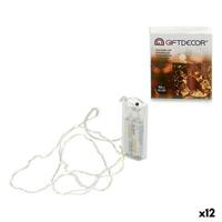 LED-lichtkrans Gift Decor Transparant 90 cm 7,5 x 2,2 x 8,5 cm (12 Stuks)