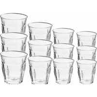 Drinkglazen/waterglazen 12x stuks transparant 200/310 ml