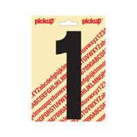 Plakcijfer Nobel 150mm zwart 1 Pickup - Pickup