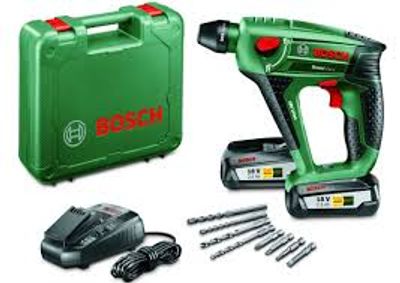 Bosch Groen Uneo Maxx | 18V | Li-Ion accu | SDS-Quick | boorhamer set
