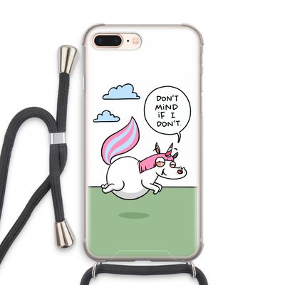 Unicorn: iPhone 7 PLUS Transparant Hoesje met koord