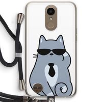 Cool cat: LG K10 (2017) Transparant Hoesje met koord