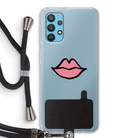 Kusje: Samsung Galaxy A32 4G Transparant Hoesje met koord