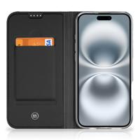 Smart Cover voor iPhone 16 Plus Flowers Blue