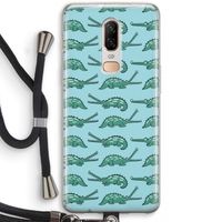 Kroko: OnePlus 6 Transparant Hoesje met koord