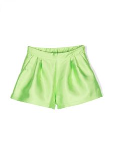 Douuod Kids short court à design plissé - Vert