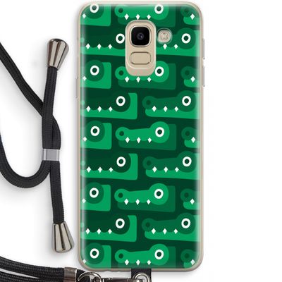 Crocs: Samsung Galaxy J6 (2018) Transparant Hoesje met koord