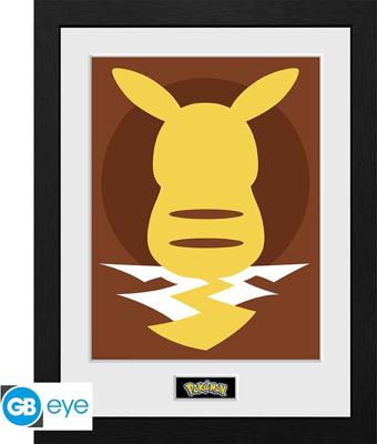 Pokemon Framed Print - Pikachu Silhouette