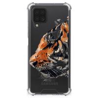 Back Cover Samsung Galaxy A12 Watercolor Tiger Back Cover Samsung Galaxy A12 Watercolor Tiger