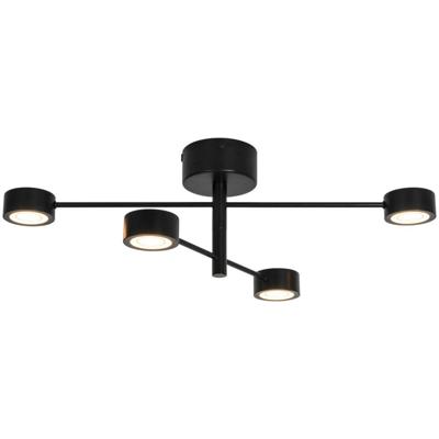 Nordlux 4-lichts plafondlampClyde design zwart - 2412260103