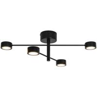 Nordlux 4-lichts plafondlampClyde design zwart - 2412260103