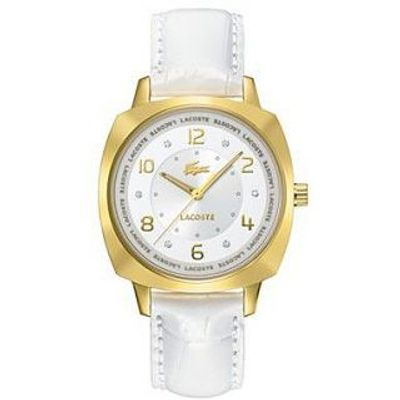 Horlogeband Lacoste 2000604 / LC-47-3-34-2234 Leder Wit 18mm