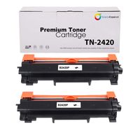 2x Brother TN-2420 alternatief Toner cartridge Zwart 6000 pagina&apos;s