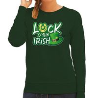 Luck of the Irish feest sweater/ outfit groen voor dames - St. Patricksday 2XL  -