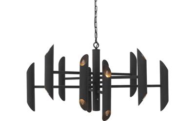 Goossens Excellent Hanglamp Liando, Hanglamp ovaal met 20 lichtpunten + led onderspot