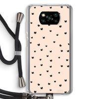 Kleine kattenkopjes: Xiaomi Poco X3 NFC Transparant Hoesje met koord