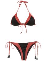 Brigitte triangle top bikini set - Jaune - thumbnail