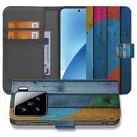 Xiaomi 15 | Book Style Case | Wood Heart - Cadeau voor je Vriend Xiaomi 15 | Book Style Case | Wood Heart - Cadeau voor je Vriend