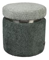 Dutchbone Poef 'Sen' Bouclé, kleur Groen Dutchbone Poef 'Sen' Bouclé, kleur Groen