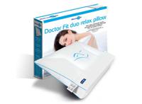 Dr.Fit Hoofdkussen - Blue Duo Relax Pillow Neck - PU w/ Visco - 48 x 58 cm - thumbnail