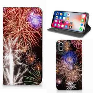 Apple iPhone Xs Max Hippe Standcase Vuurwerk