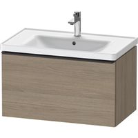 Duravit D-Neo wastafelonderkast 78.4x44x45.2cm 1 lade met softclose Eiken (terra) Mat de425503535 - thumbnail