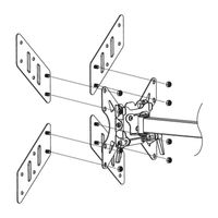 Techly ICA-LCD G11A Zwart flat panel muur steun - thumbnail