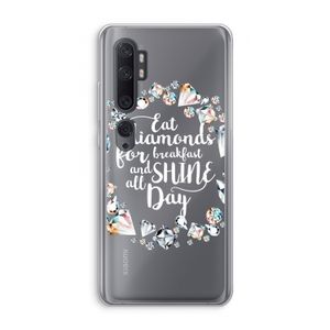 Diamonds: Xiaomi Mi Note 10 Pro Transparant Hoesje