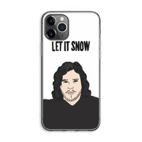 Let It Snow: iPhone 11 Pro Max Transparant Hoesje