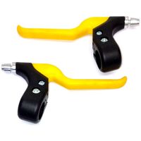 Sunrun set remgeep 4-vingers zwart- geel kunststof - thumbnail