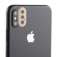 Achterzijde camera lens bescherming ring cover met tray Uitwerpgereedschap naald voor iPhone XS Max (goud) Achterzijde camera lens bescherming ring cover met tray Uitwerpgereedschap naald voor iPhone XS Max (goud)