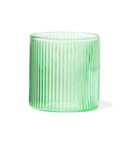 HEMA Glas Voor Geurkaars XS Ribbel Groen (groen)
