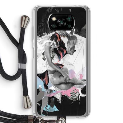 Camouflage de sommeil: Xiaomi Poco X3 Pro Transparant Hoesje met koord