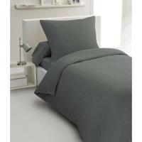 Dekbedovertrekset 2-delig - HOME LINGE PASSION - HP72077 - 82 g microvezel - 140 x 200 cm - Antracietgrijs - thumbnail