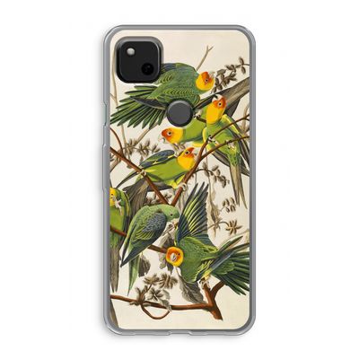 Carolinaparkiet: Google Pixel 4a Transparant Hoesje