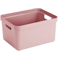 Sunware opbergbox Sigma - kunststof - 32 liter - roze - opberg dozen/bakken