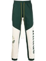 RHUDE pantalon de jogging Flight à empiècements - Vert