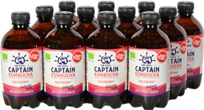 Captain Kombucha Raspberry (12 x 400 ml)