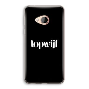 Topwijf Zwart: HTC U Play Transparant Hoesje