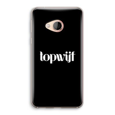 Topwijf Zwart: HTC U Play Transparant Hoesje