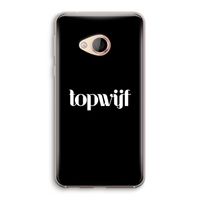 Topwijf Zwart: HTC U Play Transparant Hoesje