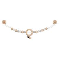 Goki houten wandelwagenketting ster grijs met clips Goki houten wandelwagenketting ster grijs met clips