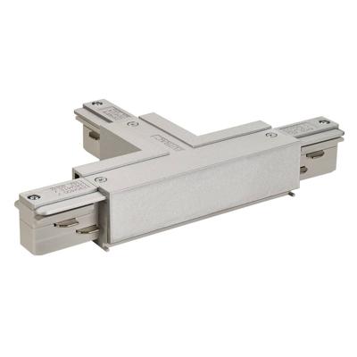 SLV 3-faseT-Connector 2 aarde links grijs - 145634