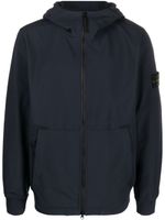 Stone Island veste zippée à capuche - Bleu - thumbnail